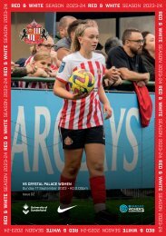 Red & White Issue 02: SAFC Women vs Crystal Palace Women