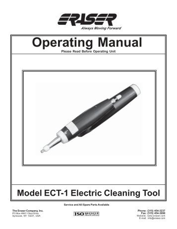 Model ECT-1 Electric Cleaning Tool - AWM Weidner