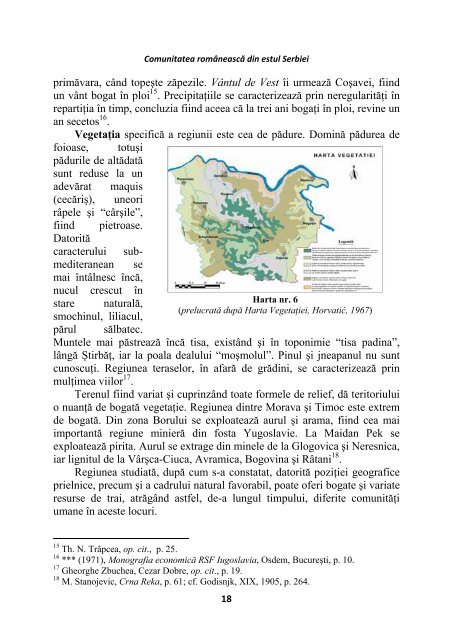 Rumuni u Istocnoj Srbiji geografska studija  Comunitatea românească din estul Serbiei studia geografica