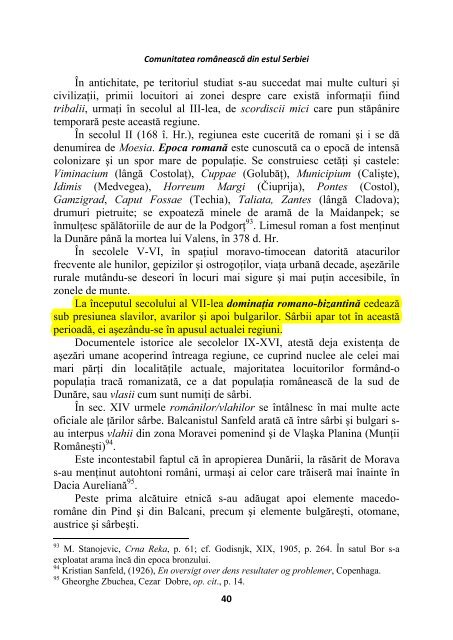 Rumuni u Istocnoj Srbiji geografska studija  Comunitatea românească din estul Serbiei studia geografica