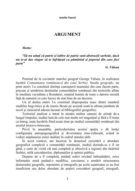 Rumuni u Istocnoj Srbiji geografska studija  Comunitatea românească din estul Serbiei studia geografica