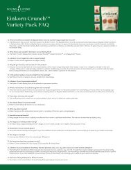 Einkorn Crunch Variety Pack FAQ
