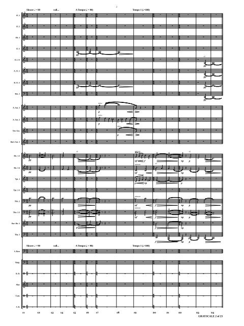 Grayscale Transposing Score V1