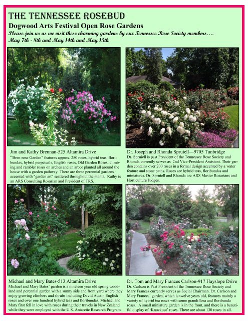 Spring NewsLetter - Tennessee Rose Society