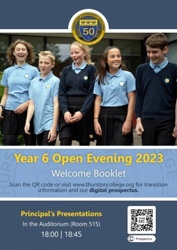 Year 6 Open Evening Booklet 2023