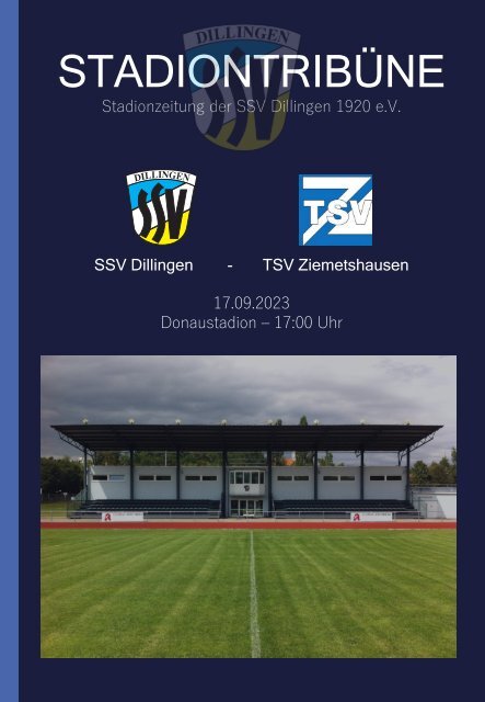 STADIONTRIBÜNE - AKTUELLE NEWS ZU DEN KREISLIGA-HEIMSPIELEN DER SSV DILLINGEN IM DONAUSTADION!