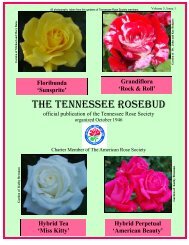 THE TENNESSEE ROSEBUD - Tennessee Rose Society