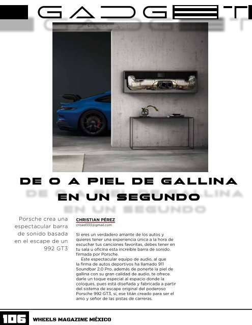 Wheels Magazine México Septiembre  2023