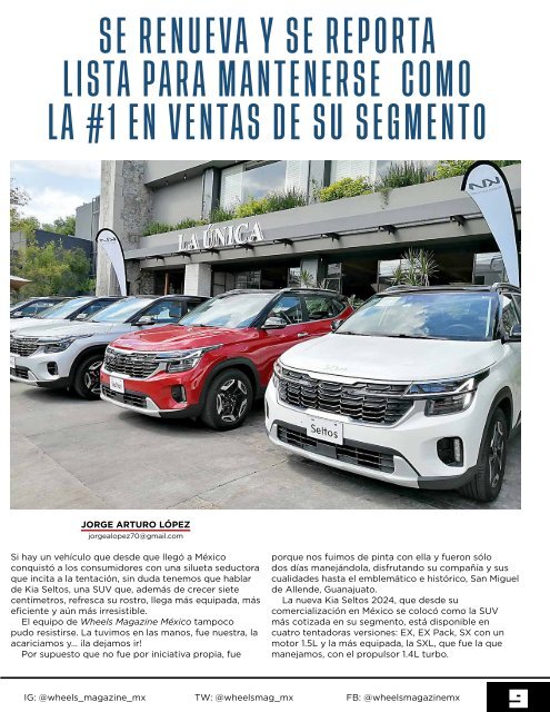 Wheels Magazine México Septiembre  2023