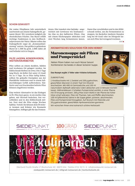 TOP Magazin Ulm 03/2023