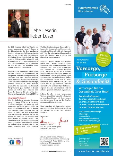 TOP Magazin Ulm 03/2023