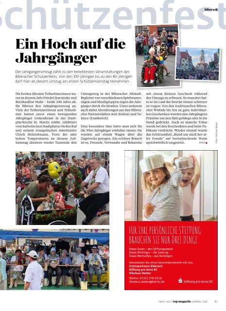 TOP Magazin Ulm 03/2023