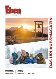 Urlaubsmagazin Eben im Pongau 2023_2025