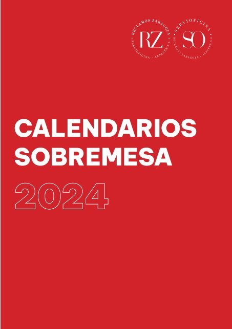 Calendarios sobremesa 2024