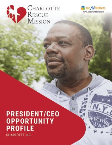 Charlotte Rescue Mission President and CEO Opportunity Profile