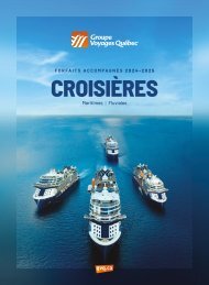 Croisières — Forfaits accompagnés 2024-2025