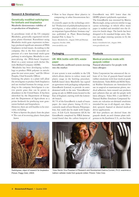 Biowerkstoff-Report, Ausgabe 5, Februar 2009 - nova-Institut GmbH