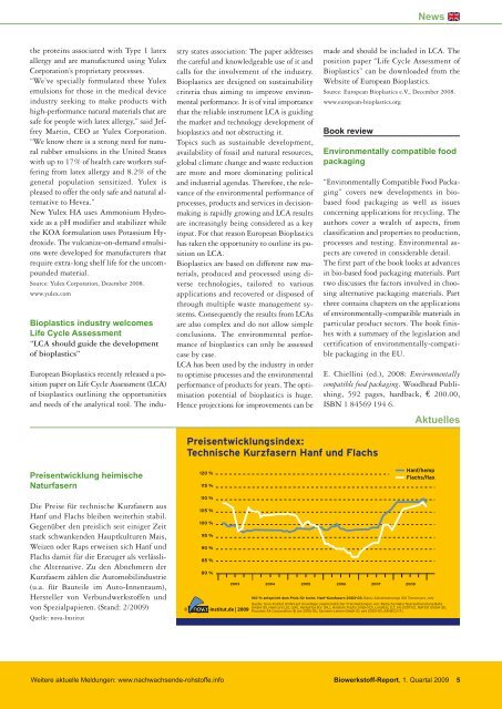 Biowerkstoff-Report, Ausgabe 5, Februar 2009 - nova-Institut GmbH