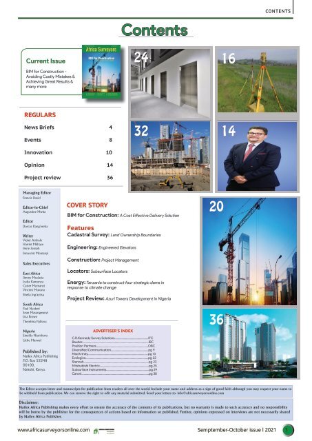 Africa Surveyors September- October Digital issue 2021 