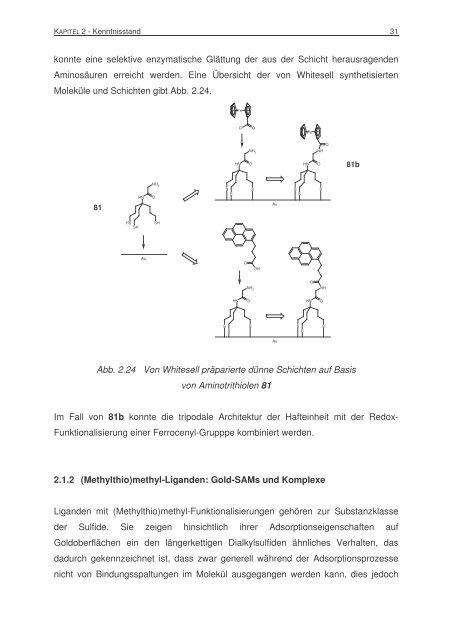 Synthese und Charakterisierung neuer Schwefel-Tripodliganden für ...