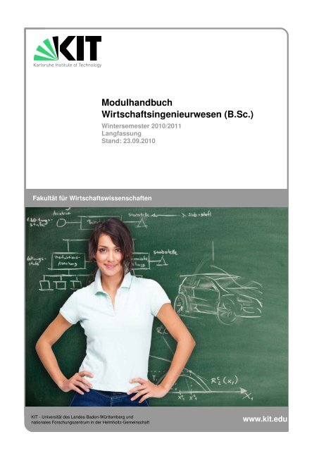 Modulhandbuch Wirtschaftsingenieurwesen (B.Sc.) - Fakultät für ...