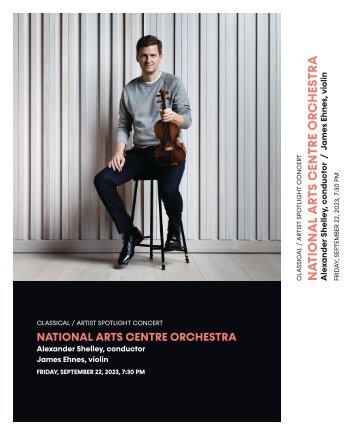 National Arts Centre Orchestra with James Ehnes | September 22, 2023 | House Program