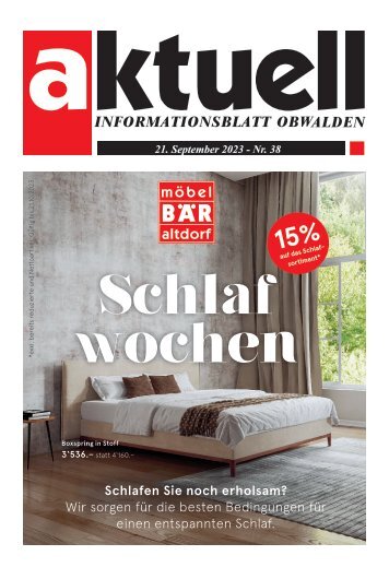 Aktuell Obwalden | KW 38 | 21. September 2023