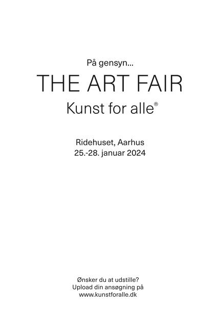 THE ART FAIR kunstforalle '23 online katalog