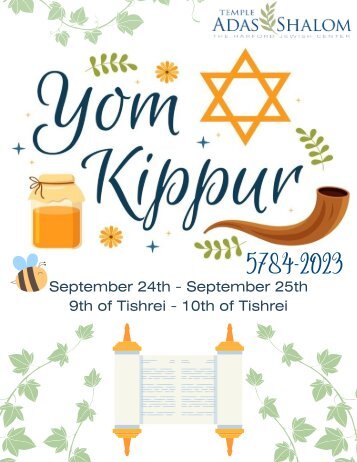 Yom Kippur Bulletin 5784