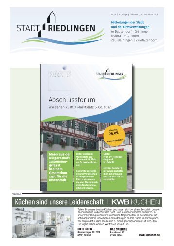 19.09.2023 Amtliches Mitteilungsblatt Riedlingen