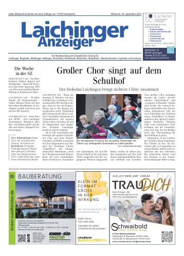 20.09.2023 Laichinger Anzeiger