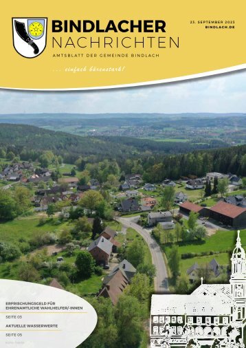 Bindlacher Nachrichten - Ausgabe 23.09.2023