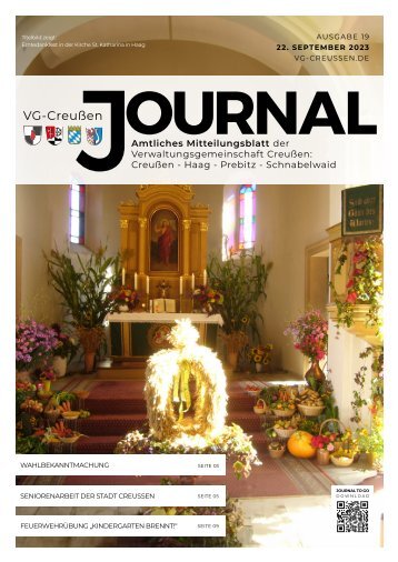Creußen Journal - Ausgabe 22.09.2023