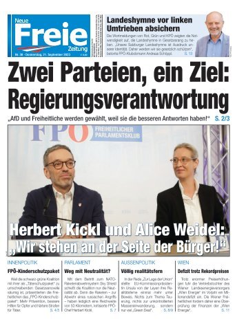 Zwei Parteien, ein Ziel: Regierungsverantwortung