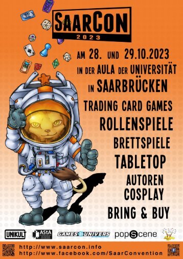 SaarCon 2023 | Cosplay, Brettspiele, Rollenspiele, Kartenspiele, Tabletop