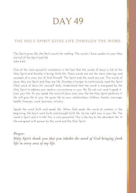 50 days of intimacy with the holy spirit (3)