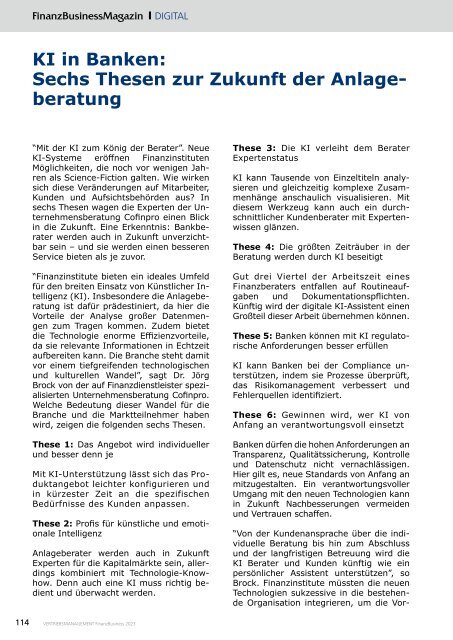 Vertriebsmanagement FinanzBusiness 2023