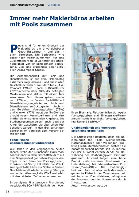 Vertriebsmanagement FinanzBusiness 2023