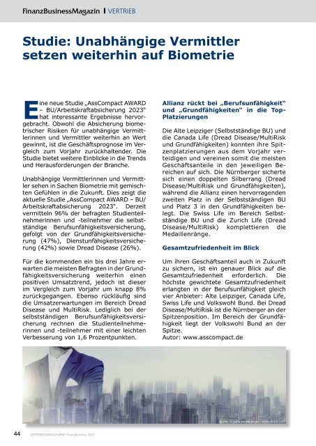 Vertriebsmanagement FinanzBusiness 2023