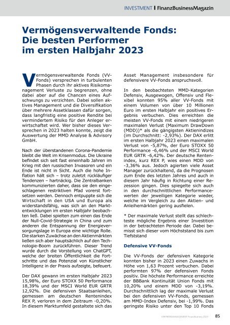 Vertriebsmanagement FinanzBusiness 2023