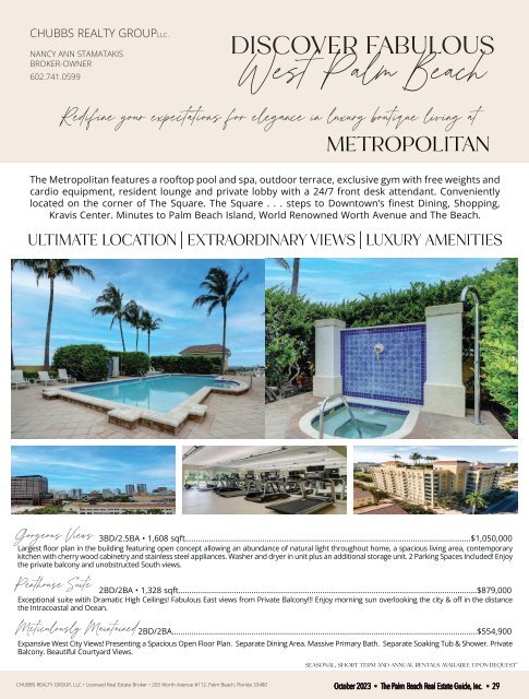 Palm Beach Real Estate Guide OCT 2023