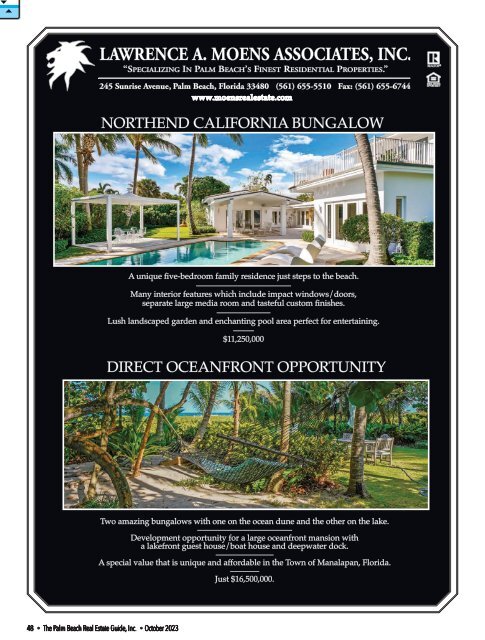 Palm Beach Real Estate Guide OCT 2023