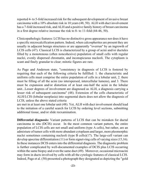 33 Special Types of Invasive Breast Carcinoma: Diagnostic Criteria ...