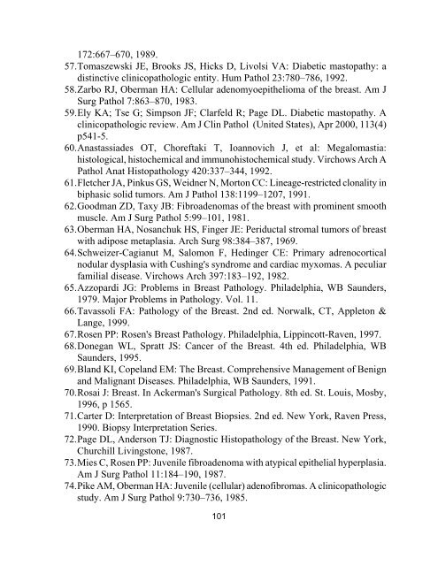 33 Special Types of Invasive Breast Carcinoma: Diagnostic Criteria ...