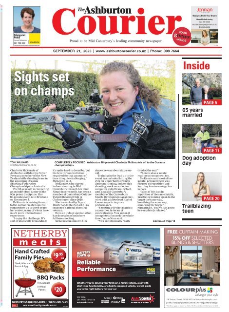 Ashburton Courier: September 21, 2023