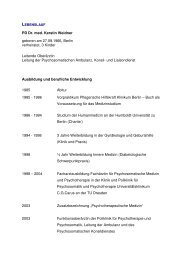 CV Kerstin Weidner - Psychosomatik-UKD