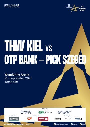 ZEBRA Hallenheft THW Kiel vs. OTP Bank - Pick Szeged