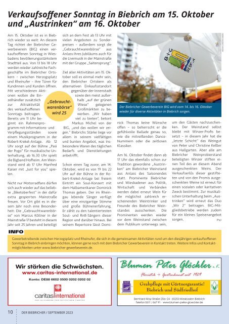 DER BIEBRICHER, Nr. 382, September 2023