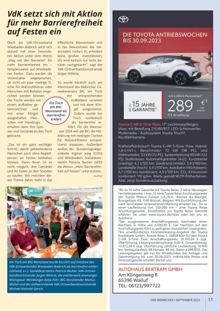 DER BIEBRICHER, Nr. 382, September 2023