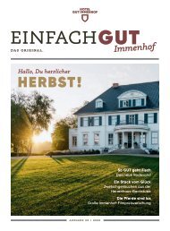 EinfachGut Immenhof Magazin Herbst 2023